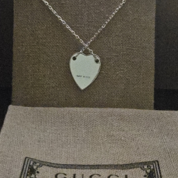 Gucci Trademark Engraved HeartBracelet Sterling Silver - Picture 7 of 13
